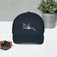 Load image into Gallery viewer, Geo Orca Mesh Snapback Trucker Cap