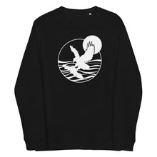 Load image into Gallery viewer, VI Eagle Unisex Organic Raglan Crewneck Sweater
