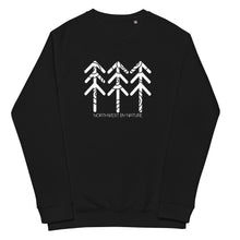 Load image into Gallery viewer, Tree Rings Unisex Organic Raglan Crewneck Sweater
