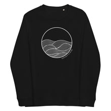 Load image into Gallery viewer, Circle Waves Unisex Organic Raglan Crewneck Sweater