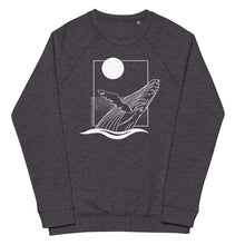 Load image into Gallery viewer, VI Humpback Unisex Organic Raglan Crewneck Sweater