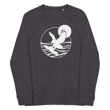 Load image into Gallery viewer, VI Eagle Unisex Organic Raglan Crewneck Sweater