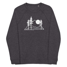 Load image into Gallery viewer, I'd Hike That Unisex Organic Raglan Crewneck Sweater