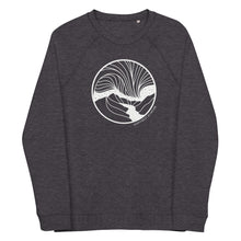 Load image into Gallery viewer, Aurora Unisex Organic Raglan Crewneck Sweatshirt