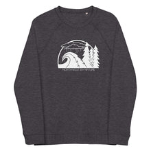 Load image into Gallery viewer, Storm Watching Unisex Organic Raglan Crewneck Sweatshirt