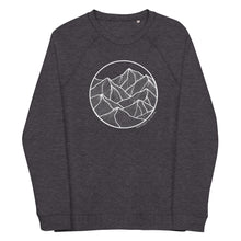 Load image into Gallery viewer, Circle Mountains Unisex Organic Raglan Crewneck Sweater