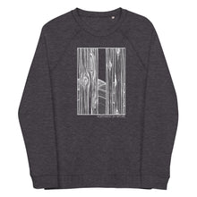 Load image into Gallery viewer, Through the Trees Unisex Organic Raglan Crewneck Sweater