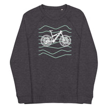 Load image into Gallery viewer, Forest Bike Unisex Organic Raglan Crewneck Sweater