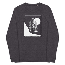 Load image into Gallery viewer, Rocky Shores Unisex Organic Raglan Crewneck Sweater