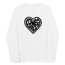 Load image into Gallery viewer, Love Van Isle Unisex Organic Raglan Crewneck Sweater