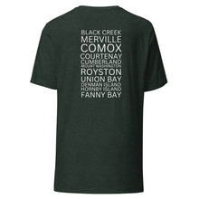 Load image into Gallery viewer, The Comox Valley Places Unisex T-shirt