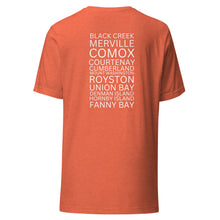 Load image into Gallery viewer, The Comox Valley Places Unisex T-shirt