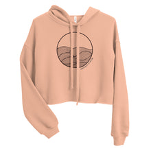 Load image into Gallery viewer, Circle Waves Crop Hoodie