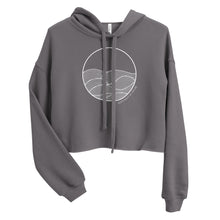Load image into Gallery viewer, Circle Waves Crop Hoodie