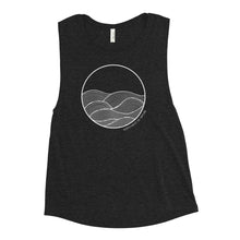 Load image into Gallery viewer, Circle Waves Ladies’ Muscle Tank