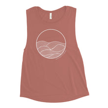 Load image into Gallery viewer, Circle Waves Ladies’ Muscle Tank