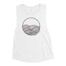Load image into Gallery viewer, Circle Waves Ladies’ Muscle Tank