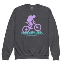 Load image into Gallery viewer, Cumberland Biker Youth Crewneck Sweatshirt