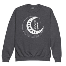 Load image into Gallery viewer, Moon Phases Youth Crewneck Sweatshirt