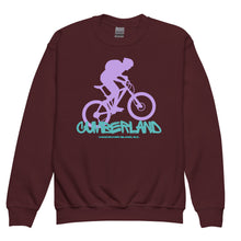 Load image into Gallery viewer, Cumberland Biker Youth Crewneck Sweatshirt