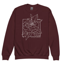 Load image into Gallery viewer, Peony Youth Crewneck Sweatshirt