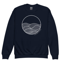 Load image into Gallery viewer, Circle Waves Youth Crewneck Sweatshirt