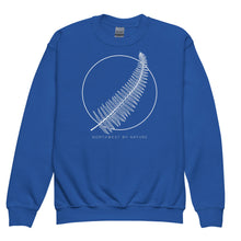 Load image into Gallery viewer, Western Sword Fern Youth Crewneck Sweatshirt