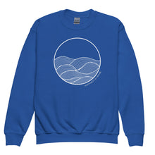Load image into Gallery viewer, Circle Waves Youth Crewneck Sweatshirt