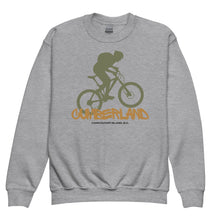 Load image into Gallery viewer, Cumberland Biker Youth Crewneck Sweatshirt