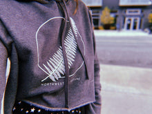 Load image into Gallery viewer, Western Sword Fern Crop Hoodie