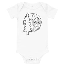 Load image into Gallery viewer, Adventure Awaits baby onesie