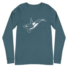 Load image into Gallery viewer, Geo Orca Unisex Long Sleeve Tee