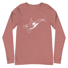 Load image into Gallery viewer, Geo Orca Unisex Long Sleeve Tee