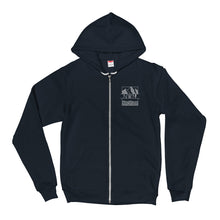 Load image into Gallery viewer, Circle Waves Unisex Zip-up Hoodie