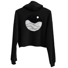 Load image into Gallery viewer, Midnight Waves Crop Hoodie