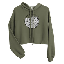 Load image into Gallery viewer, Circle Mountains Crop Hoodie