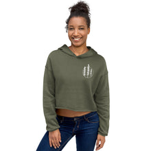 Load image into Gallery viewer, 3 Sister Chest + Sleeve Crop Hoodie