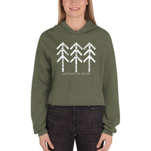 Load image into Gallery viewer, Tree Rings Crop Hoodie