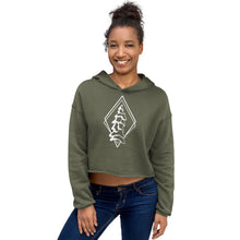 Load image into Gallery viewer, Snow Ghost Crop Hoodie