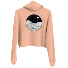 Load image into Gallery viewer, Midnight Waves Crop Hoodie