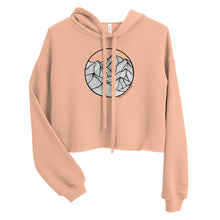 Load image into Gallery viewer, Circle Mountains Crop Hoodie