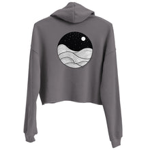 Load image into Gallery viewer, Midnight Waves Crop Hoodie