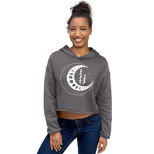 Load image into Gallery viewer, Moon Phases Crop Hoodie
