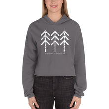 Load image into Gallery viewer, Tree Rings Crop Hoodie