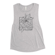 Load image into Gallery viewer, Peony Ladies’ Muscle Tank