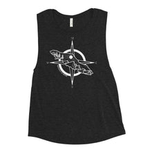 Load image into Gallery viewer, VI Compass Ladies’ Muscle Tank