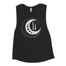 Load image into Gallery viewer, Moon Phases Ladies’ Muscle Tank