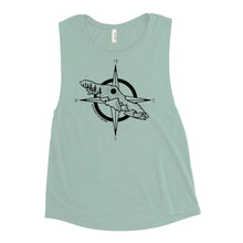 Load image into Gallery viewer, VI Compass Ladies’ Muscle Tank
