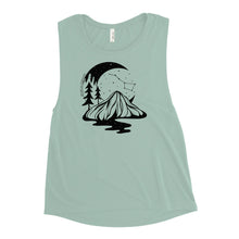 Load image into Gallery viewer, Starry Night Ladies’ Muscle Tank