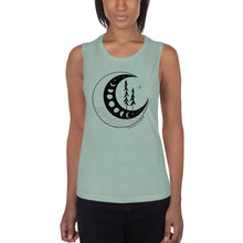 Load image into Gallery viewer, Moon Phases Ladies’ Muscle Tank